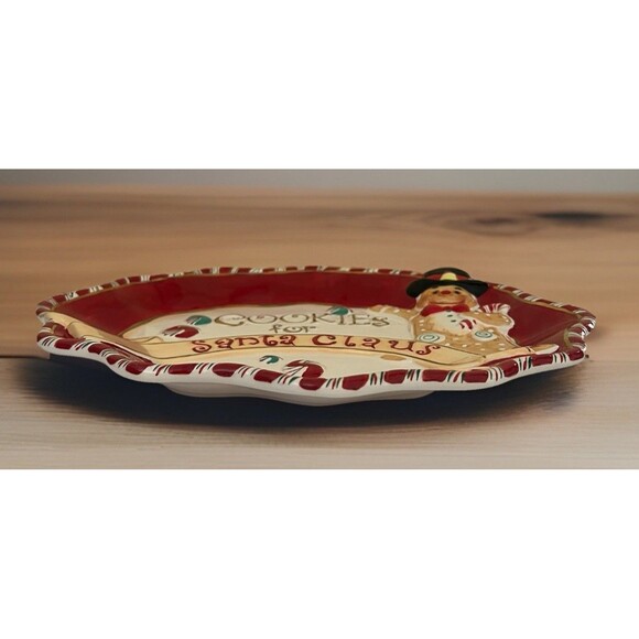 Christopher Radko Saks Fifth Avenue Cookies for Santa Claus 3D Platter - Picture 4 of 6